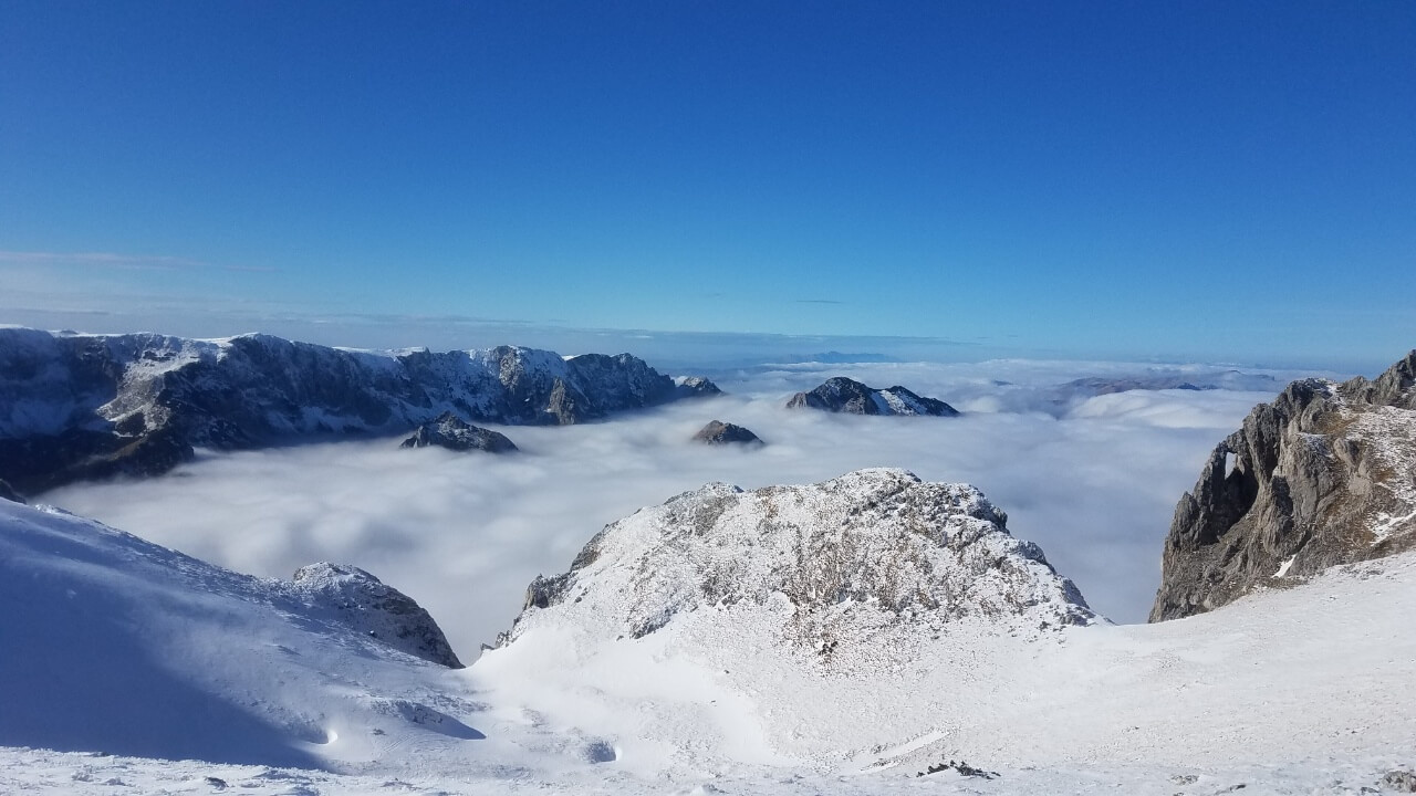 The highest peak in Bosnia, Maglić Mountain